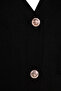 Black Buttoned Cardigan-Pants Knitwear Top and Bottom Set TCTAW24US00048 - 7
