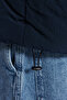 Navy Blue Unisex Oversize Fit Stand Collar Waterproof and Windproof Puffer Winter Coat Tmnaw24Mo00003 - 5