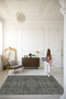 Mira Gray Themed Traditional Motif Ethnic Patterned Vintage Decorative Carpet Mira 1607 - 6
