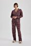 Fall in Love Regular Fit Patterned Pajama Bottoms - 2