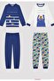 Boy's Monster Class Long Sleeve 2-Pack Pajama Set - 6