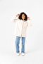 Women's Lined Plush Hooded Fur Coat