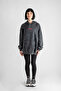 Washed Asperitas Back Printed Oversize Unisex Smoked Hoodie - 2