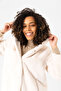 Women's Lined Plush Hooded Fur Coat - 2
