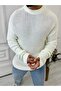 Sweater Oversize Double Layer Chain Knit Natural Cotton Loose Cut Non-Pilling Knitwear Sweater - 4