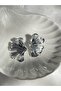 Silver Color Leaf Design Earrings - 2