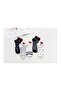 5 Pairs of Women's Heart Striped Patterned Half Booties Socks - 3