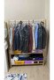 10 Pcs Clothes Hurcu Sweater Jacket Suit Nylon Bag with Hanger Holes Clothing Protection Nylon 59x90 - 3
