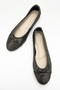 02 Black Black Glitter Women's Ballerinas - 2