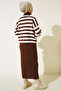 5105 Turtleneck Gilet Knitwear Suit Brown - 4