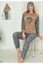 Women's Fleece Pajama Set Winter Long Sleeve Plush Fleece Silky Texture Home Wear - 2