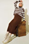 5105 Turtleneck Gilet Knitwear Suit Brown - 2