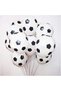 Black and White Concept 9 Years Old Birthday Balloon Set Black and White Football Theme Birthday Balloon Set - 3