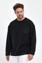 Long Sleeve Pocket Sweat Comfortable Cut Reverse Cuff Detailed A Quality 2 Thread Fabric - 6