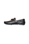 Men's Genuine Leather Laceless Classic Shoes Black - 2
