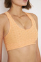 Women's Cross Strap Detail Sport Cropped and Shorts Two-Piece Set, Orange 1252 - 2