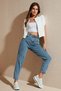 Monera Snow Wash Mom Jean High Waist Mom Jean (Buy 1 Size Larger)