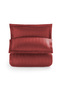Striped Satin Duvet Cover Set Double Voyage Redberry - 3