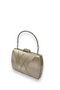 Nude Color Special Design Satin Metal Handle Evening Bag Evening Bag - 3
