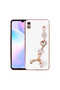 Fashion Case with Hand Grip with Design of Colorful Chain Jewelry Compatible with Xiaomi Redmi 9A