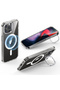 iPhone 15 Promax Transparent Silicone Case with Magsafe Stand - 4
