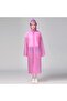 Unisex Pink Water Windproof Raincoat Hooded - 4