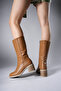 Secmodh Women's Boots 0012711 Tan Skin - 3