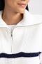 Relax Fit Striped Zippered Stand Collar Sweater A9182ax23wn - 5