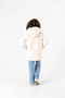 Women's Lined Plush Hooded Fur Coat - 3