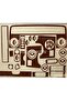 Renault Master 2 Torpedo, Console, Trim, Chest Cover Set Mahogany Color