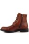 - Tan Leather Zippered Men's Boots 102-3507-121K - 3