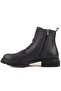 - Navy Blue Leather Zippered Men's Boots 102-205-10052 - 3