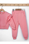 Girl's Cotton Long Sleeve Two Thread Knitted Tracksuit Set 4-7 Years - 3