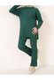 Home Textile Seasonal Long Sleeve Camisole Ribbed Suit
