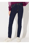High Waist Super Narrow Leg Skinny Fit Blue Women's Denim Trousers L62602336-Blue