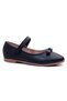 Girl's Laceless Casual Flats Daily Velcro Children's School Shoes Black 00123