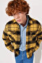 Checked Loose Fit Raised Shirt Men's SHIRT L232162210 - 3