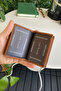 Orsa – Genuine Leather Minimalist Card Holder Tan Slim Wallet, Business Card Holder - 2