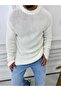 Sweater Oversize Double Layer Chain Knit Natural Cotton Loose Cut Non-Pilling Knitwear Sweater - 6