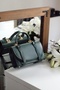 Women's Khaki Oval Flap Detailed Strap Shoulder Bag - 3