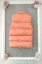 salmon color paris with armal pockets and zipper inside padded children's inflatable vest - 3