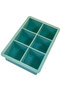Silicone Large Size Xxl 6-Piece Cube Ice Mold with Lid, Green 2 Pieces - 5