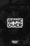 Game Over JDM Car-Motorcycle Windshield Label Sticker 15x8,5cm