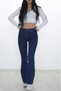 Mona Dark Blue Extra High Waist Flared Leg Flare Jean Women's Jeans - 6
