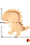 Bamboo Dinosaur 2-Compartment Food Plate, Natural Baby & Child Food Plate - 3