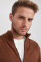 Stand Collar Pocket Zippered Slim Fit Knitwear Cardigan - X7441Az23Au - 4