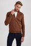 Stand Collar Pocket Zippered Slim Fit Knitwear Cardigan - X7441Az23Au - 3