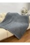 KNITTED TV BLANKET - TV BLANKET - SEAT CHALK, BLANKET, SINGLE PERSON BLANKET - 4