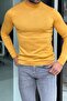 Slim Fit Half Fisherman Yellow Knitwear Sweater