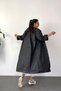 Marlux Women's Men's Raincoat Hooded Eva Black Raincoat with Snap Fasteners - 3
